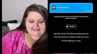 Amberlynn Reid Lying About Becky On Snapchat