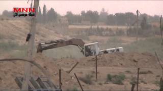 ديرالزور استهداف آلية للنظام على أسوار المطار العسكري بقذيفة هاون 19 5 2014