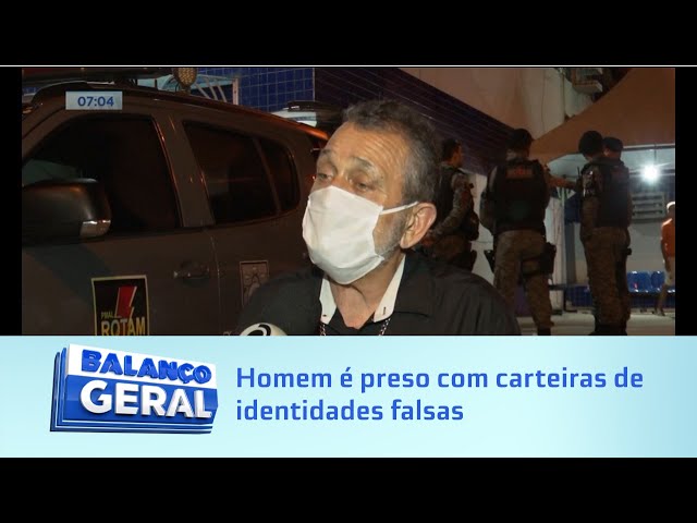 Homem é preso com carteiras de identidades falsas para tirar empréstimos em bancos