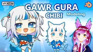 Making a Chibi Gawr Gura Avatar FROM SCRATCH! Timelapse