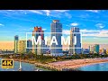 Florida Miami 4k, USA, Downtown Miami Skyscrapers, Drone Film