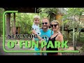 Ofun park  journe en famille accrobranche aqua park en vende  vlog   papa geek en dbardeur