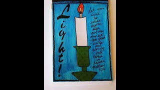 Collage Art/Scripture Writing Card