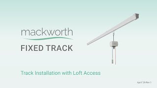 Overhead Patient Ceiling Lift Track Installation with Loft Access