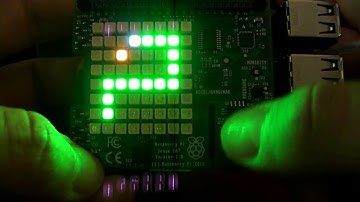 Playing the snake game on the raspberry pi 3 sense hat