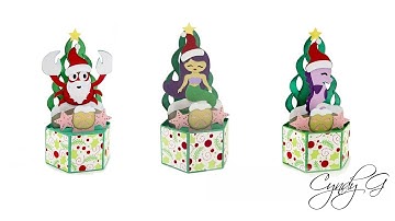 Christmas Under the Sea Pop Up Card SVG Assembly Tutorial