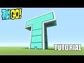Minecraft Tutorial: How To Make The Teen Titans Go! T-Tower!!