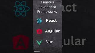These are the famous JavaScript framework in the town. #angular #vue #react #framework #javascript
