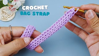 🧶Super Easy How to Crochet Bag Strap | Crochet a Cord Step by Step | ViVi Berry Crochet