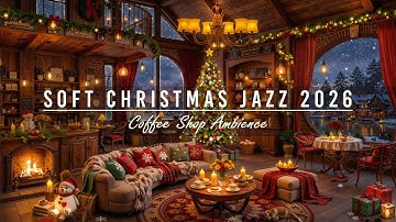Thumbnail of 🎄🎅Soft Christmas Jazz Music with Snowfall Outside the Window at Cozy Christmas Coffee Shop Ambience
