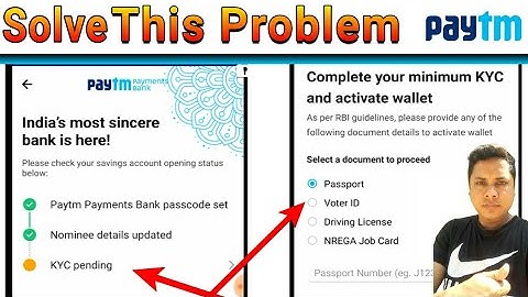 Paytm KYC pending? How to solve Paytm KYC document verification Pending  Problem |