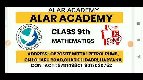 Alar Academy:CLASS 9 |MATHEMATICS|CHAPTER 4|LINEAR EQUATIONS IN TWO VARIABLES  EXERCISE 4.2 | PART 2