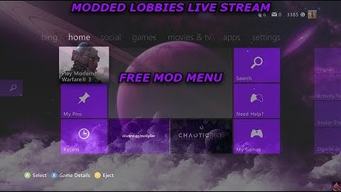 PS3 FREE MODDED LOBBIES Live stream Chilling! FEEL FREE TO JOIN