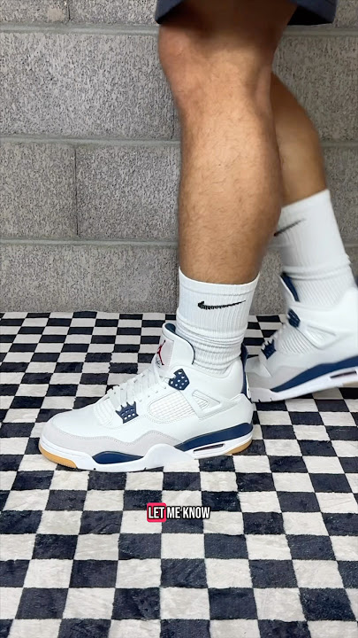 Better look at the Air Jordan 4 SB Navy Blue