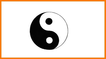 How To Draw Symmetrical Yin And Yang Easily 😎😍 || Easy  Drawing Yin Yang Symbol #art #drawing
