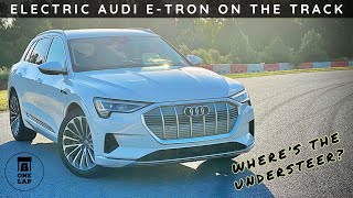 One Lap in the Audi E-Tron 55 on The Race Track!