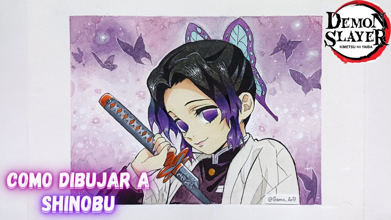 Como dibujar a SHINOBU KOCHO paso a paso | How to draw SHINOBU KOCHO | Demon slayer