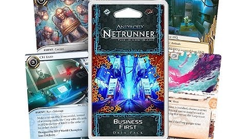 Android Netrunner. Business First Data Pack unboxing