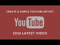 How to create a YouTube API key (2020) - YouTube