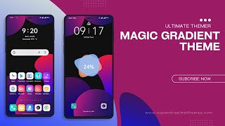 Magic Gradient Theme For Oppo Realme|| New Amazing Charging Animation|| screenshot 3