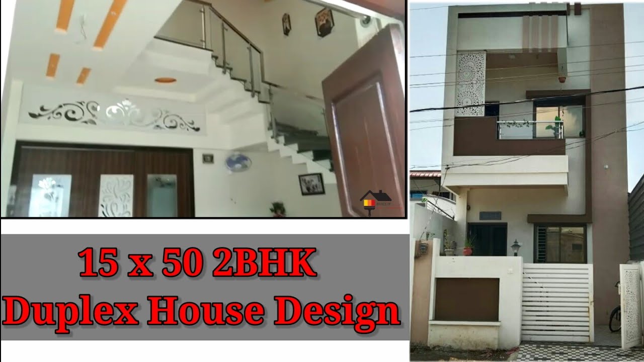 15 X 50 2bhk Modern Duplex House Design Tour Interior Design Exterior Design Youtube