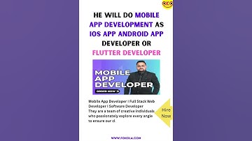 Expert Mobile App Developer Building High-Quality iOS and Android Apps with Flutter