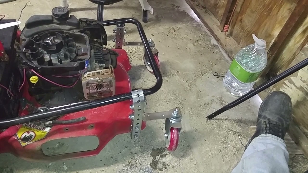 Installing Caster Wheels on my Remote Control Lawn Mower, YouTube