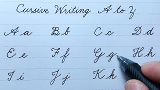 How to write English letters ABCD | Cursive writing A to Z | Cursive handwriting practice |Alphabets