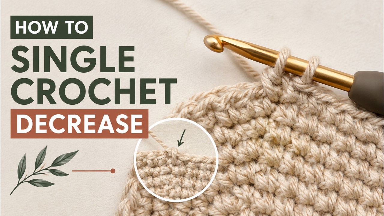 How To Decrease Single Crochet (Easy!) - YouTube