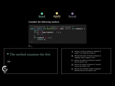 2021 AP CSA MCQ Question 39 - Recursive Array Element Counting