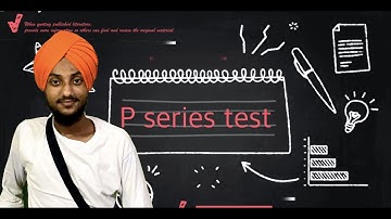 P-Series Test|Sequences and Series|Engineering Mathematics|Mathdoctor|