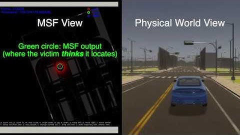 Attack Demo for FusionRipper using LGSVL Simulator - Attack to the Right