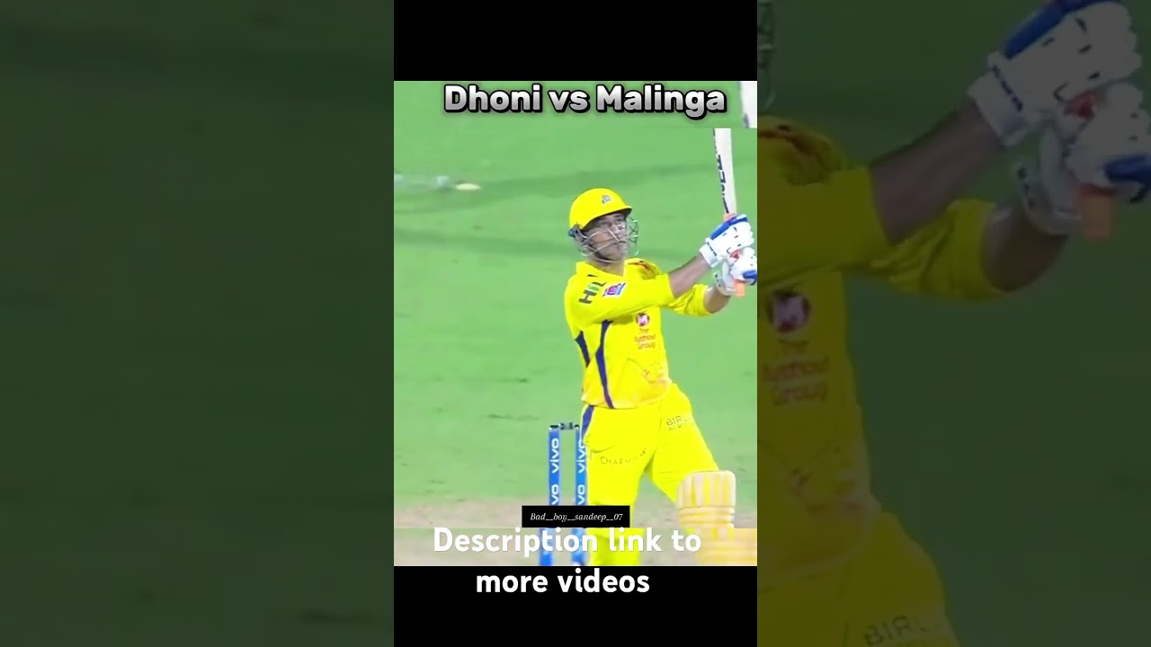 Dhoni vs malinga