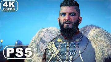 Oswald fights with Rued & Eivor escape with the Allies ULTRA 4K 60FPS - ASSASSINS CREED VALHALLA PS5