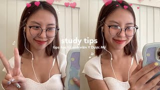 STUDY VLOG | Tips học đã giúp mình đậu vào trường Y Dược top 7 của Mỹ 📚✏️