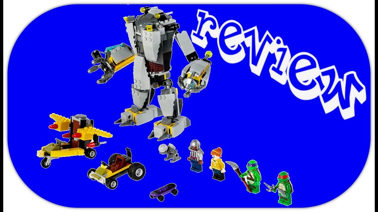 LEGO Ninja Turtles Baxter Robot Rampage 79105 TMNT Review - BrickQueen ...