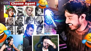 Chat gave me a Challenge - RANDOM AGENT 🤣 | VALO Funny Highlights