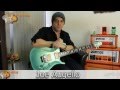 Robin thicke guitarist joe augello shows off the super distortion  paf dimarzio pickups