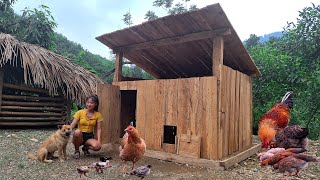 Build a farm in the forest: build a complete wooden chicken coop  Loan Bushcraft.