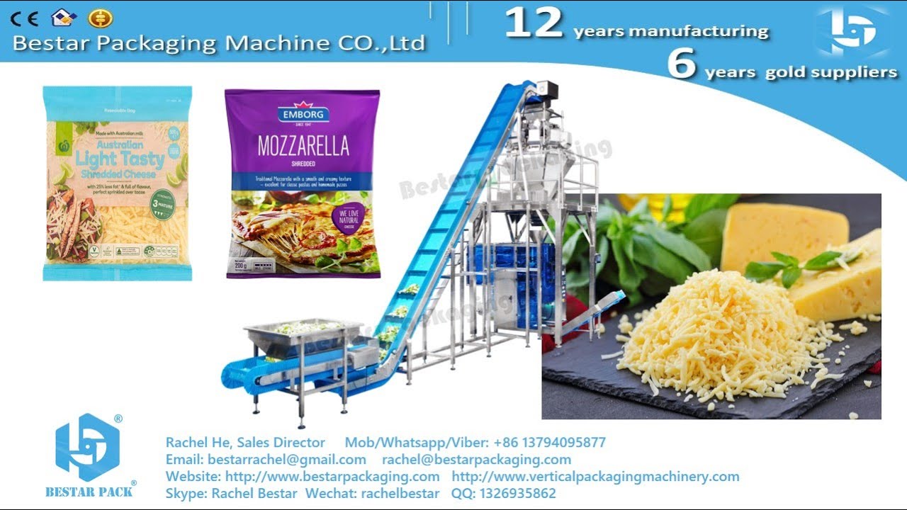 Bestar cheese pouch weighing packing machine high configuration