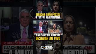 Quem blindou Lulinha tentou defender  Lula na CNN. Girão respondeu com fatos e deu ruim.