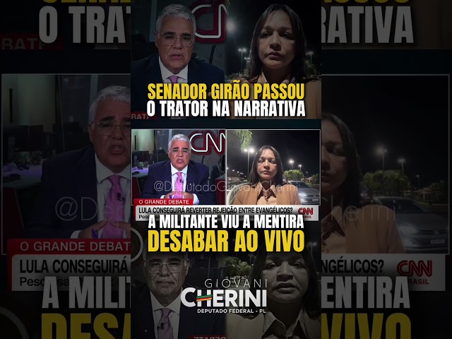 Quem blindou Lulinha tentou defender  Lula na CNN. Girão respondeu com fatos e deu ruim.