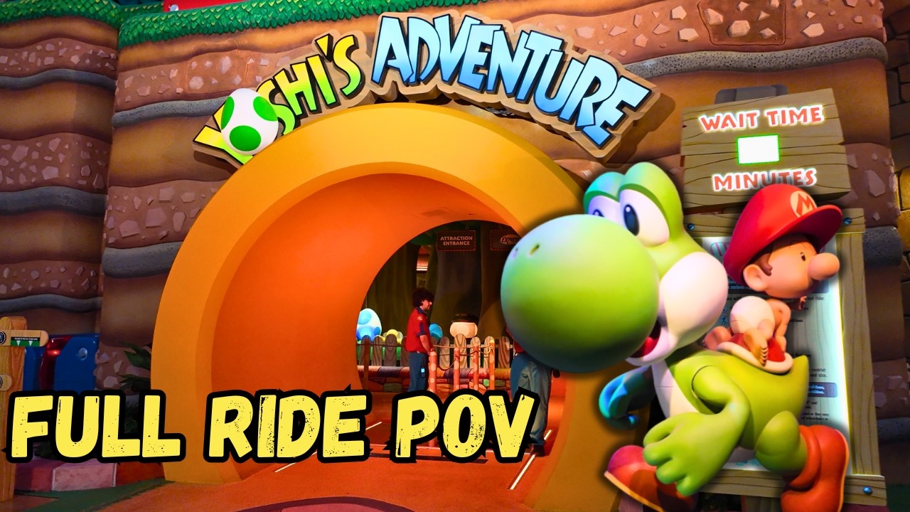 Yoshi's Adventure NIGHT POV at Epic Universe full ride 2025 [4K]