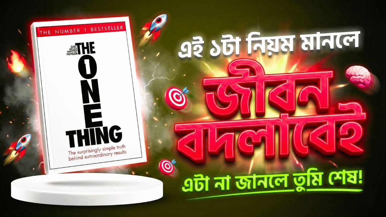 সারাদিন ব্যস্ত কিন্তু ফলাফল Zero? 🤯 || The ONE Thing Book Summary in Bangla