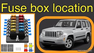 The fuse box location on a (2007-2012) Jeep Liberty