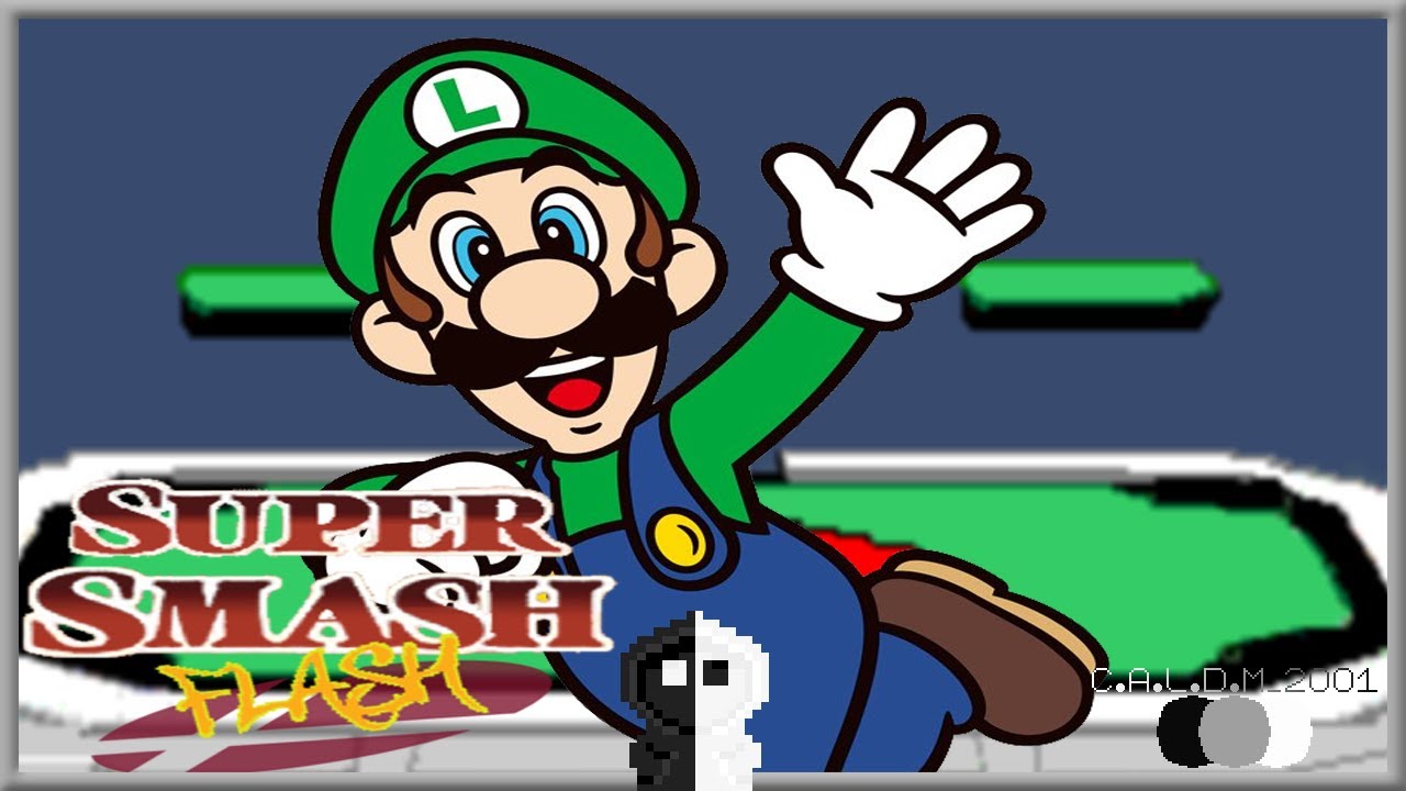 SUPER SMASH FLASH Luigi (Classic & Adventure Mode) YouTube