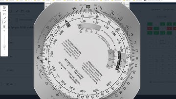 AviationExam Solving #18268 Gnav, using installed E6B Flight Computer