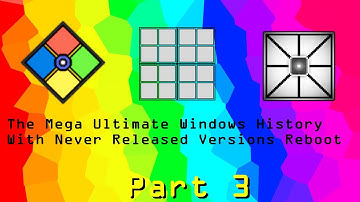 The Mega Ultimate Windows History with Never Released Versions Reboot (Part 3)