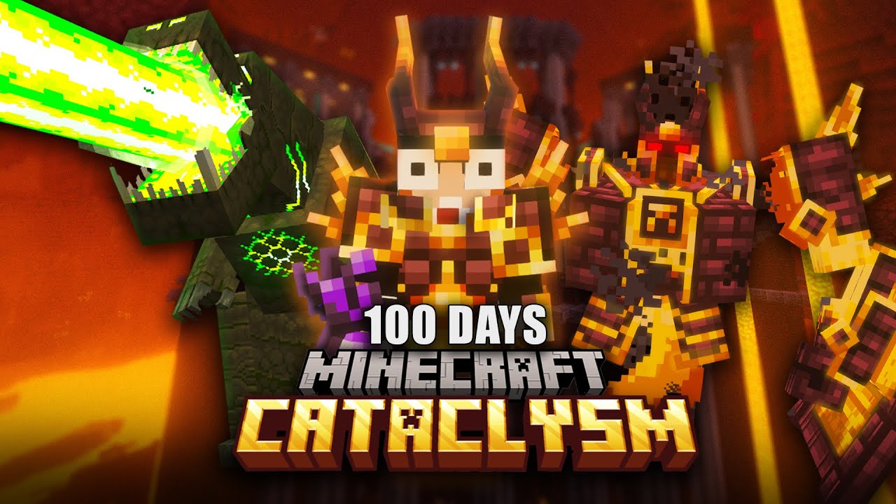 เอาชีวิตรอด 100 วัน เเละจัดการบอสทั้งหมดจากมอด L_ender's Cataclysm And Alex cave