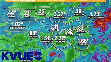 Live Austin radar: Rain falling across Central Texas 4/25 | KVUE
